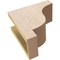 Ekena Millwork 5"W x 10"D x 10"H Classic Newport Rough Cedar Woodgrain TimberThane Corbel, Primed Tan CORUR05X10X10NEWRCPR - alternate 4